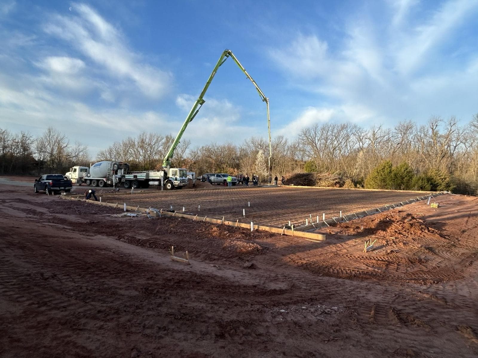 6″ Reinforced 75 × 100 Concrete Slab