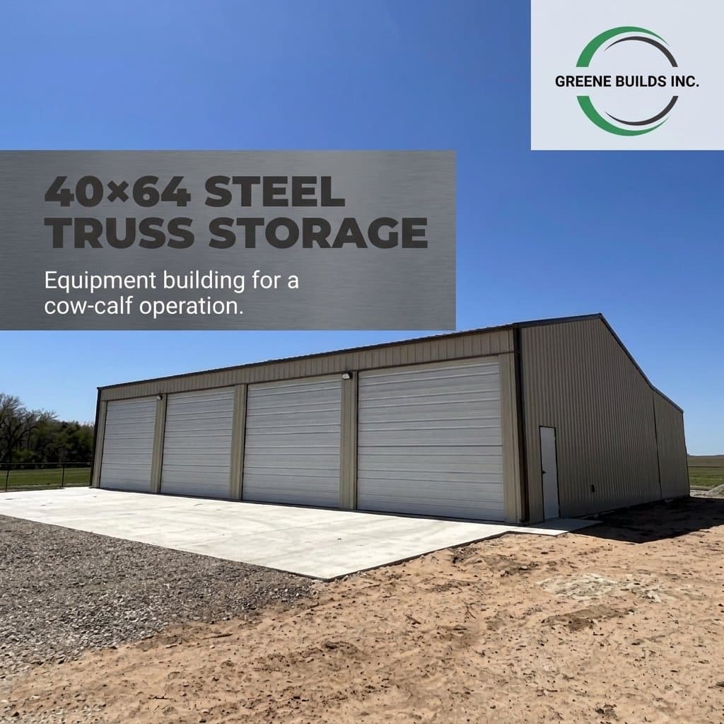 40x64 Steel Equipment Building Hughes County