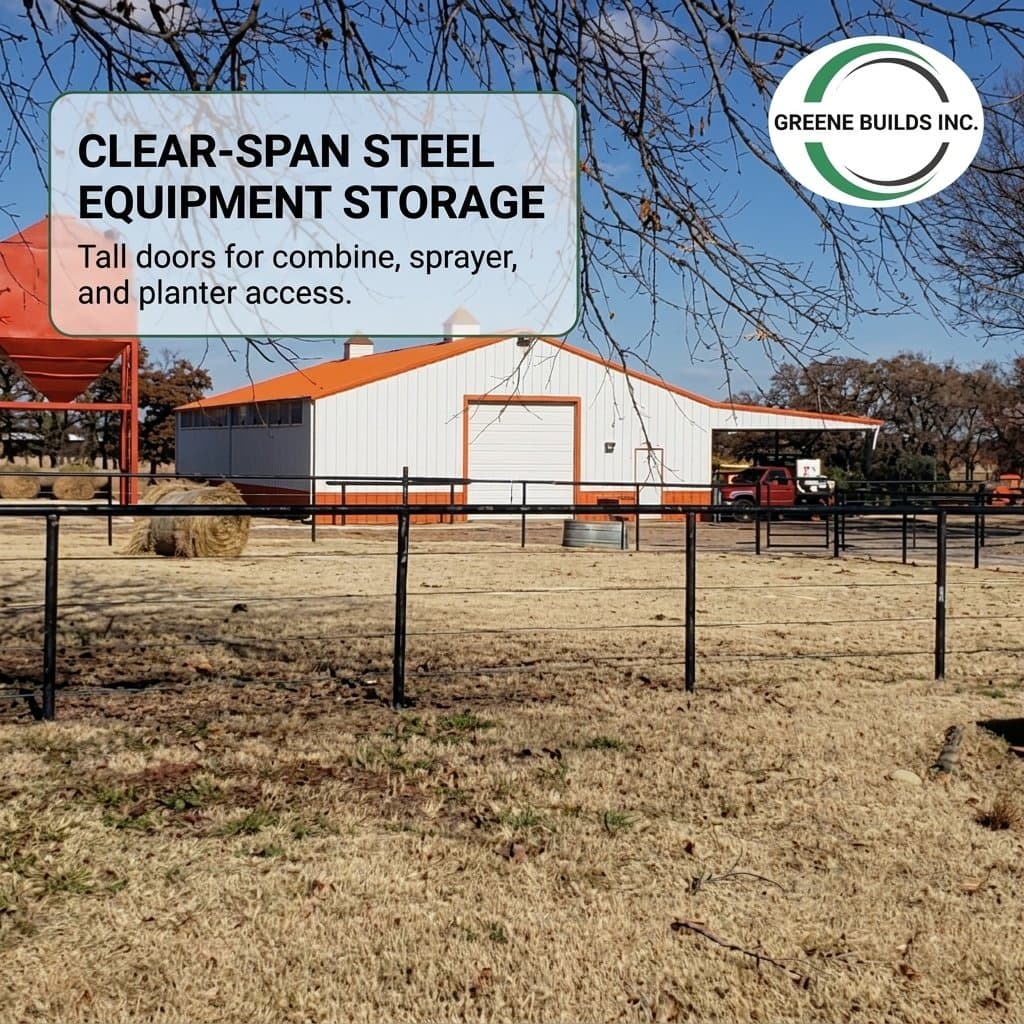 Steel Rafter Frame Farm Equipment Storage